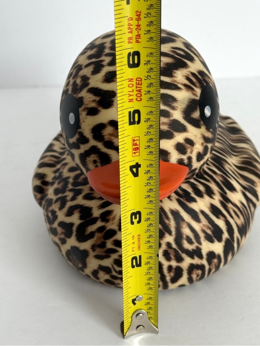 Leopard Rubber Duck Kids Toy - Floats in Water - Picture 7 of 8